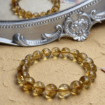 Macro Photography of Layered Phantom Structures in Yellow Phantom Quartz