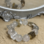 Macro Shot of Metallic Inclusions in Rutilated Quartz and Super Seven