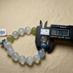 Macro Detail of Satin-Spar Fluorite and White Phantom Crystal Textures