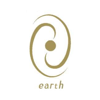 Stable mountain icon for the Earth element, symbolizing grounding and stability.